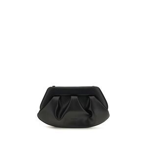 THEMOIRè Black Recycled Leather Clutch Women's Bag